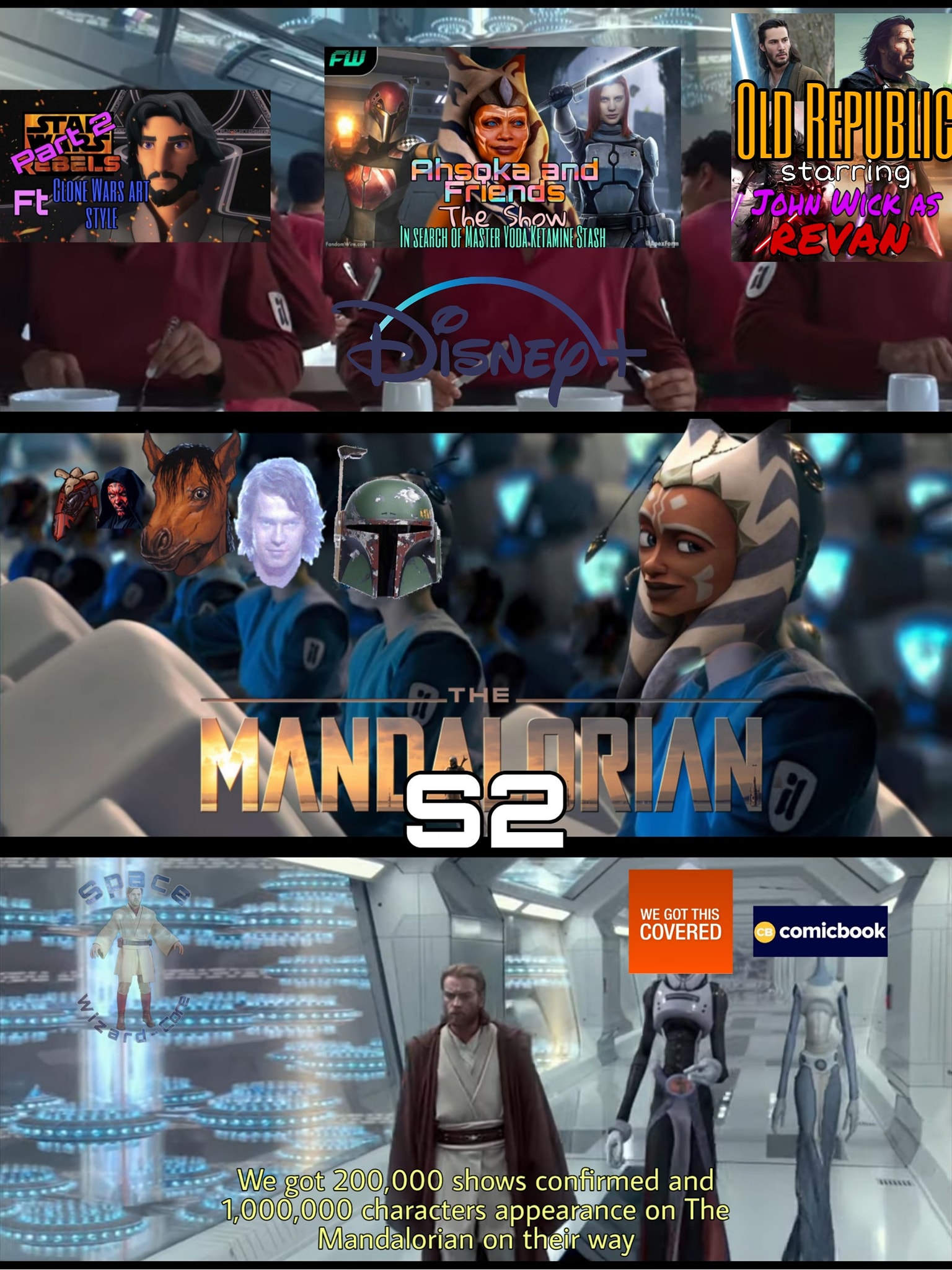 This meme is a screenshot from the TV show "The Mandalorian" with a caption that reads "When you finally get to the part of the show where you're actually supposed to be watching." The image shows a character from the show looking bored and unimpressed, with a caption that pokes fun at the show's tendency to drag on and take a long time to get to the good stuff.